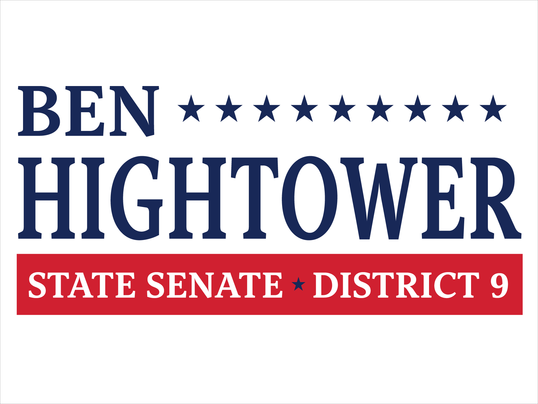 Ben Hightower for Maryland State Senate District 9 Logo